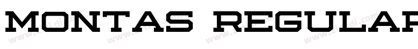 Montas Regular字体转换